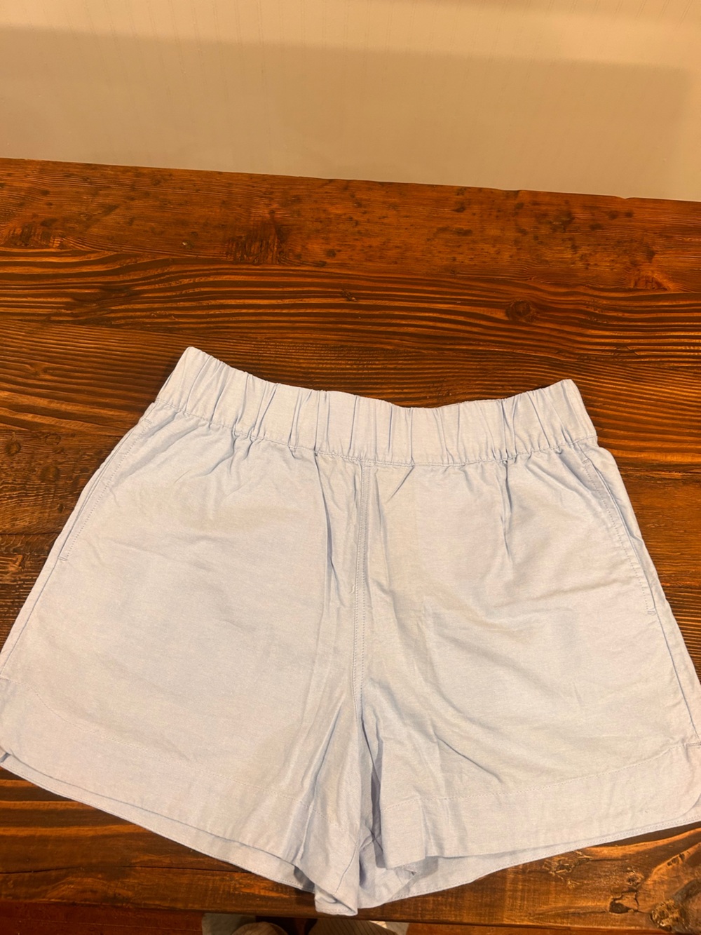 Habitual Light Blue High-Waist Elastic Shorts